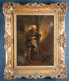 19th Century Portrait Of A Man With Flagon. Oil On Canvas. - Harrington Antiques