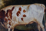 19th Century Prize Bull Portrait. English School. Oil On Canvas. - Harrington Antiques