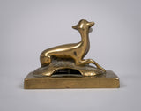 19th Century Regency Bronze Deer Desk Weight - Harrington Antiques