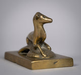 19th Century Regency Bronze Deer Desk Weight - Harrington Antiques