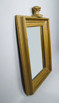 19th Century Royal Portrait Gilt Gesso Crown Frame With Later Bevelled Mirror Plate. - Harrington Antiques