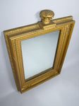 19th Century Royal Portrait Gilt Gesso Crown Frame With Later Bevelled Mirror Plate. - Harrington Antiques