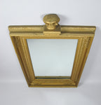 19th Century Royal Portrait Gilt Gesso Crown Frame With Later Bevelled Mirror Plate. - Harrington Antiques