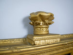 19th Century Royal Portrait Gilt Gesso Crown Frame With Later Bevelled Mirror Plate. - Harrington Antiques
