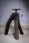 19th Century Sculptural Blacksmith's Anvil On Tripod Tree Stump Base. - Harrington Antiques