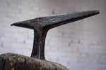 19th Century Sculptural Blacksmith's Anvil On Tripod Tree Stump Base. - Harrington Antiques