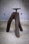 19th Century Sculptural Blacksmith's Anvil On Tripod Tree Stump Base. - Harrington Antiques