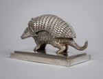 19th Century Silver Plated Armadillo Novelty Inkwell - Harrington Antiques