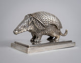 19th Century Silver Plated Armadillo Novelty Inkwell - Harrington Antiques