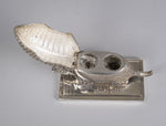 19th Century Silver Plated Armadillo Novelty Inkwell - Harrington Antiques