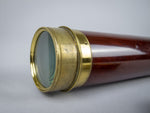 19th Century Three Draw Brass & Mahogany Telescope by W. Harris & Son, London - Harrington Antiques