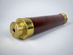 19th Century Three Draw Brass & Mahogany Telescope by W. Harris & Son, London - Harrington Antiques