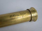 19th Century Three Draw Brass & Mahogany Telescope by W. Harris & Son, London - Harrington Antiques