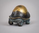 19th Century Verdigris Bronze Chinese Turtle. - Harrington Antiques