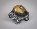 19th Century Verdigris Bronze Chinese Turtle. - Harrington Antiques