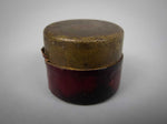 19th Century Victorian Brass and Leather Travelling Ink Well With Bottle - Harrington Antiques