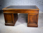 19th Century Victorian Mahogany Pedestal Desk by Newson & Co, London. - Harrington Antiques