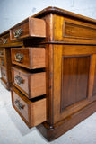 19th Century Victorian Mahogany Pedestal Desk by Newson & Co, London. - Harrington Antiques