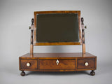 19th Century Victorian Mahogany Table Swing Mirror with Drawers & Orb Feet. - Harrington Antiques