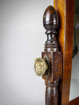 19th Century Victorian Mahogany Table Swing Mirror with Drawers & Orb Feet. - Harrington Antiques