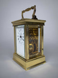 20th Century L'Epee French Brass Carriage Clock With 8 Day Movement. - Harrington Antiques