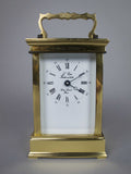 20th Century L'Epee French Brass Carriage Clock With 8 Day Movement. - Harrington Antiques