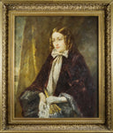 20th Century Portrait Of A Lady, Signed D. Adams. Oil On Canvas. - Harrington Antiques