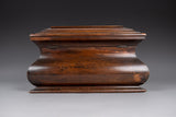 Large Victorian Mahogany Bombe Tea Caddy, c.1840