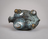 19th Century Verdigris Bronze Chinese Turtle.