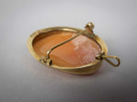 Vintage 18 Carat Gold Finely Carved Cameo Brooch / Pendant.