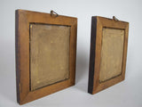 Pair of 19th Century Daguerreotypes (Young Ladies) In Original Gilt Wood Frames