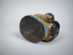 Mid Century Cold Painted Bronze Pug Dog Inkwell