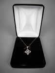 9 Carat Gold and Diamond Celtic Knot Necklace by Gallery Abbeycrest, Sheffield.