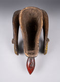 African Baule Tribe Ram Mask, Côte D'Ivoire - Harrington Antiques