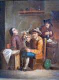 After David Teniers The Younger (1610-1690) - Smokers In A Tavern. Oil On Tin. - Harrington Antiques