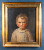 Alexander Strahan Buchanan (1870-1956) - Portrait Of Alexander Norman Buchanan, Aged 3. - Harrington Antiques