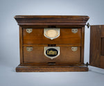 Amberg Patent Double Filing Cabinet With Key, c.1900 - Harrington Antiques