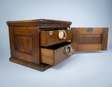 Amberg Patent Double Filing Cabinet With Key, c.1900 - Harrington Antiques