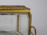 Antique French Brass & Bevelled Glass Casket. Exposition Universelle, Paris, 1878. - Harrington Antiques