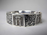 Art Deco Silver and Enamel Topazio Bracelet, c.1938. - Harrington Antiques