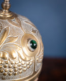 Art Nouveau Jewelled Brass Pullman's Carriage Lamp - Harrington Antiques