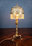 Art Nouveau Jewelled Brass Pullman's Carriage Lamp - Harrington Antiques