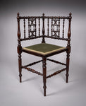 Arts & Crafts Beech Corner Chair, c.1900 - Harrington Antiques