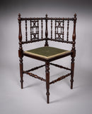 Arts & Crafts Beech Corner Chair, c.1900 - Harrington Antiques