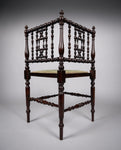 Arts & Crafts Beech Corner Chair, c.1900 - Harrington Antiques