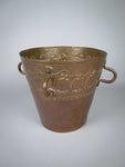 Arts & Crafts Copper Bucket With Loop Handles & Removable Base, c.1900. - Harrington Antiques