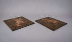 Arts & Crafts Copper Lion & Unicorn Plaques / Panels, c.1910. - Harrington Antiques