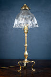 Brass Pullman's Carriage Lamp With Glass Shade, c.1910 - Harrington Antiques