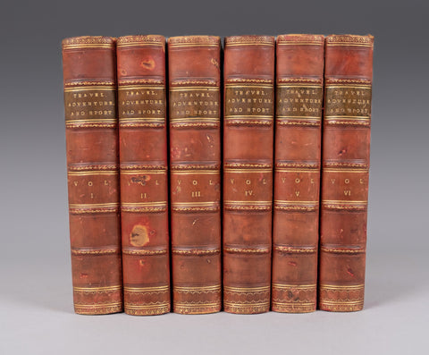 c.1890 Travel, Adventure And Sport From Blackwood's Magazine - Six Vols. - Harrington Antiques