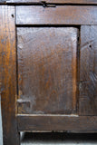 Charles II 17th Century Carved Three Panel Oak Coffer / Chest, c.1680 - Harrington Antiques